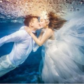 三亚水下婚纱照,水下婚纱照的梦幻瞬间